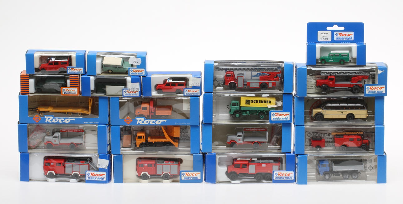 MODELLBILAR ROCO 20 delar i originalkartong.