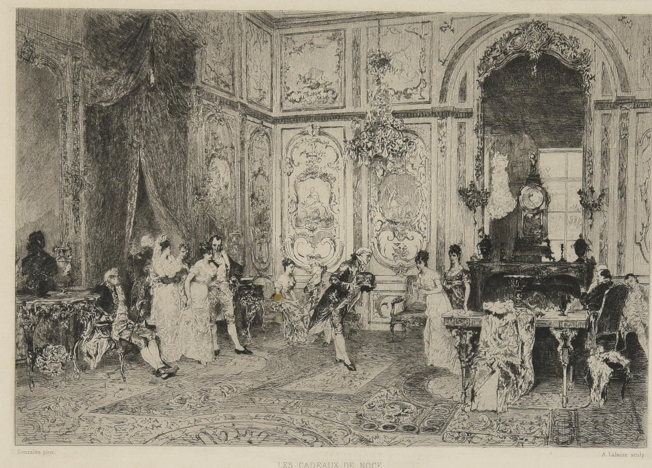 OIDENTIFIERAD KONSTNÄR. Etsning.