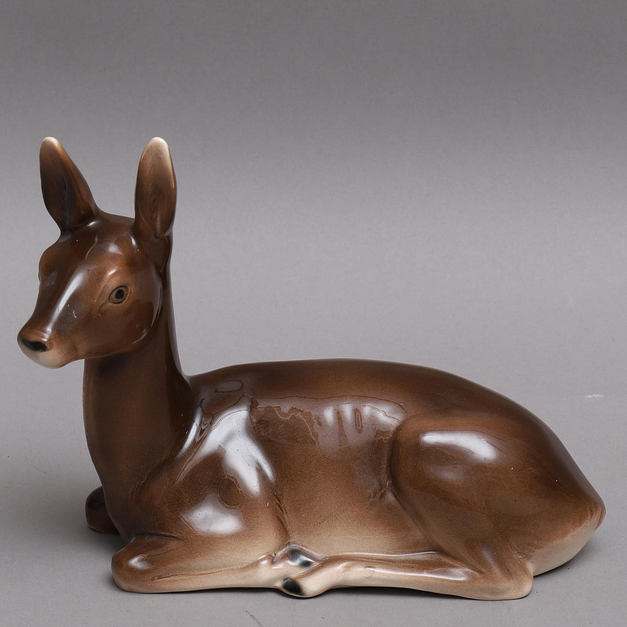 FIGUR, Porzellan, Hirsch, Sitzendorf.