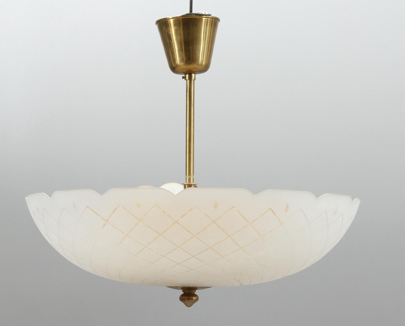 TAKLAMPA, plafondmodell, glas, 1900-tal.