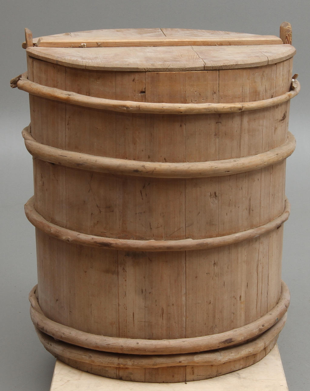 TUNNA, trä, så kallad fläsktina, 1800/1900-tal.