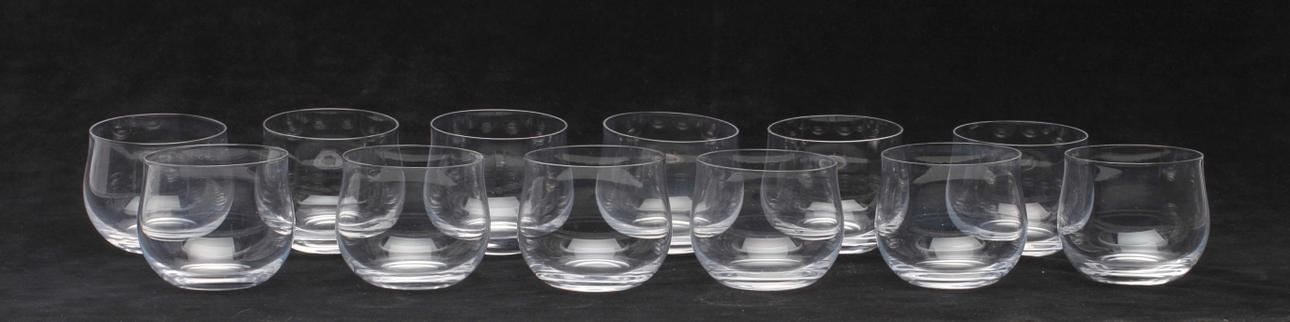 WHISKYKUPOR, glas, 1900-tal.