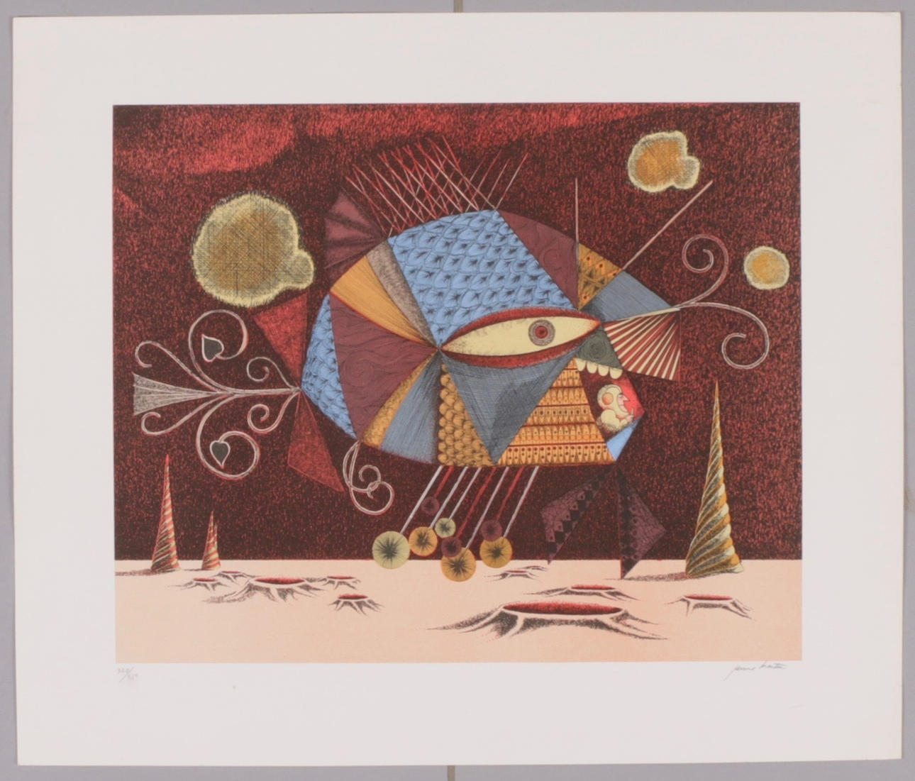 JANNE MARTIN. Lithograph, signed and numbered 320/350.