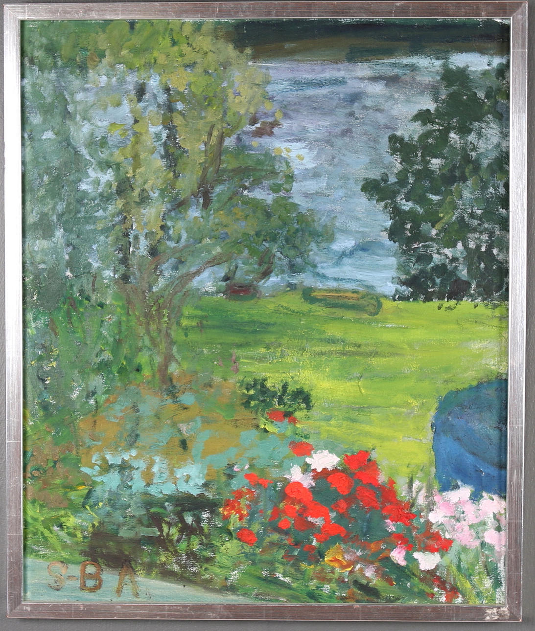 SIV-BRITT ALLVAR. Olja på duk, monogramsignerad.