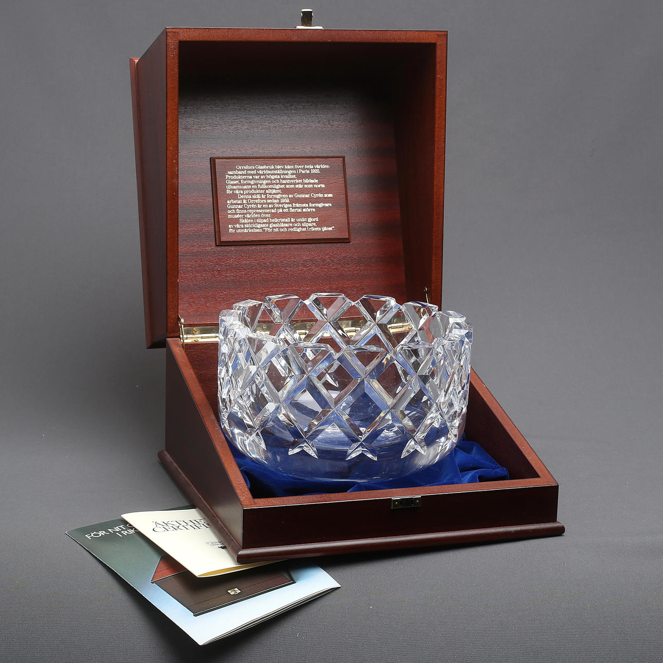 SKÅL, glas, "Sofiero", Gunnar Cyrén, Orrefors.