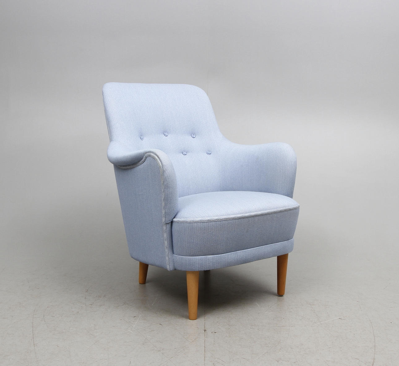 FÅTÖLJ, "Samsas", Carl Malmsten, AB OH Sjögren Tranås. 1900-talets andra hälft.