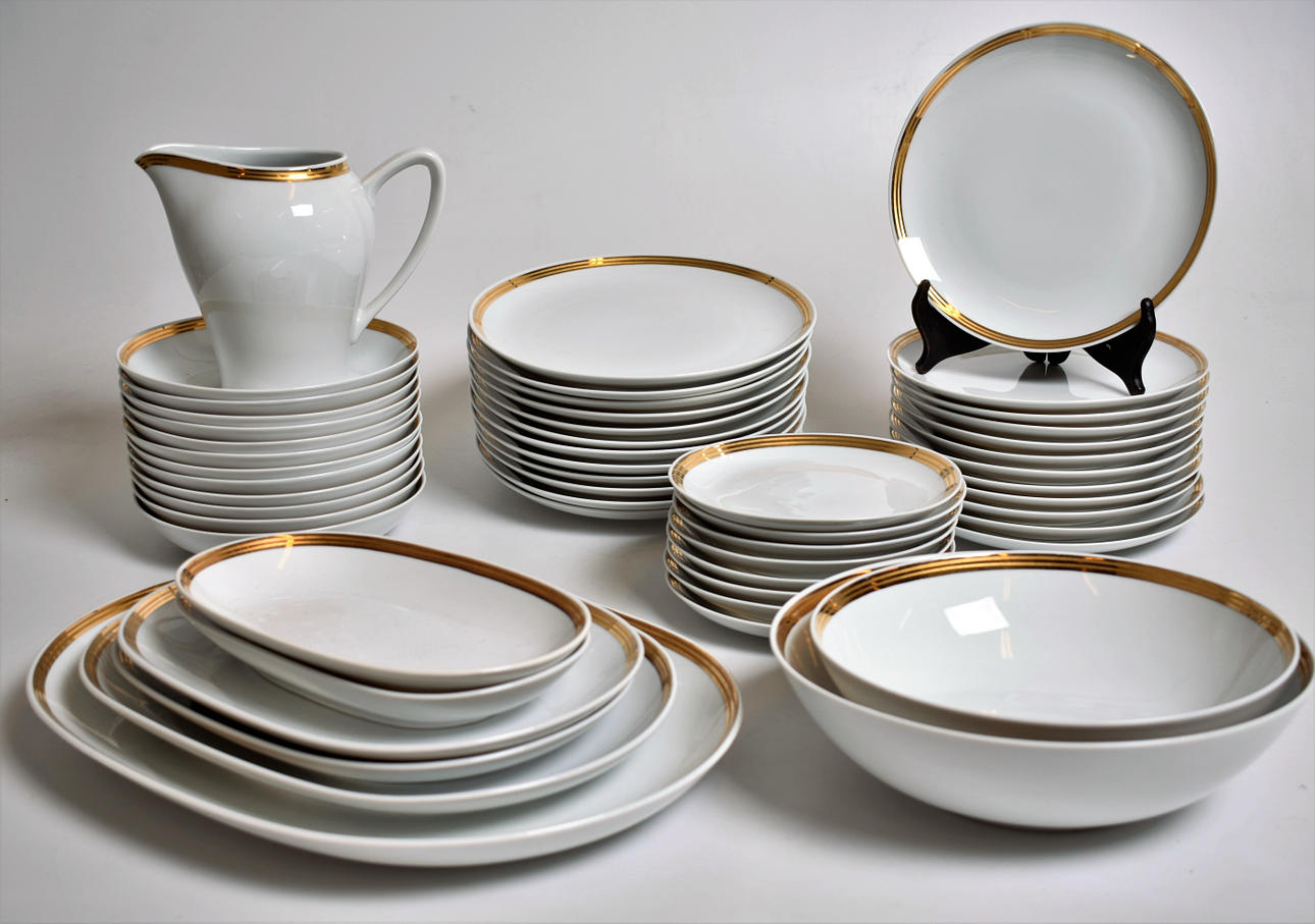 MATSERVIS 53 delar modell " Karlskrona " Upsala Ekeby.