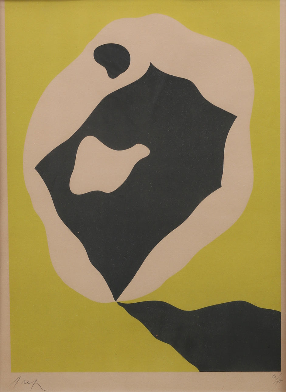 JEAN ARP. "Constellation", color lithograph no. 60/75, signed.