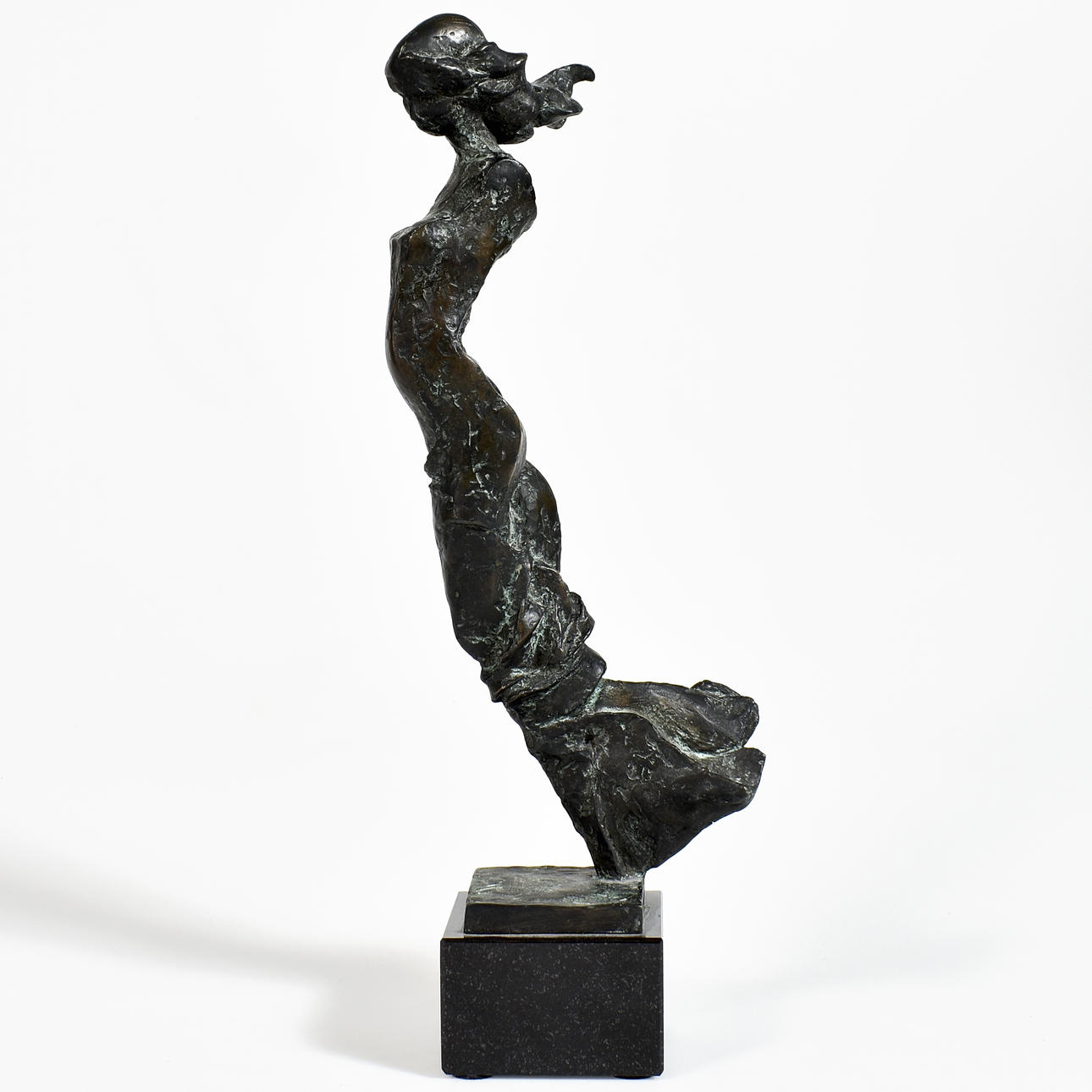 PETER MANDL. original sculpture, bronze, signed and numbered 6 /6 "najad II".
