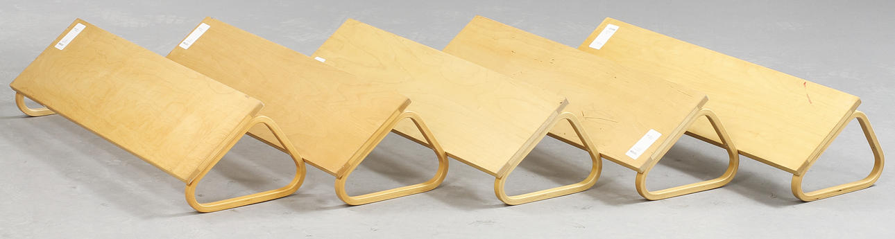ALVAR AALTO. Shelves, 5 pcs, "112B".