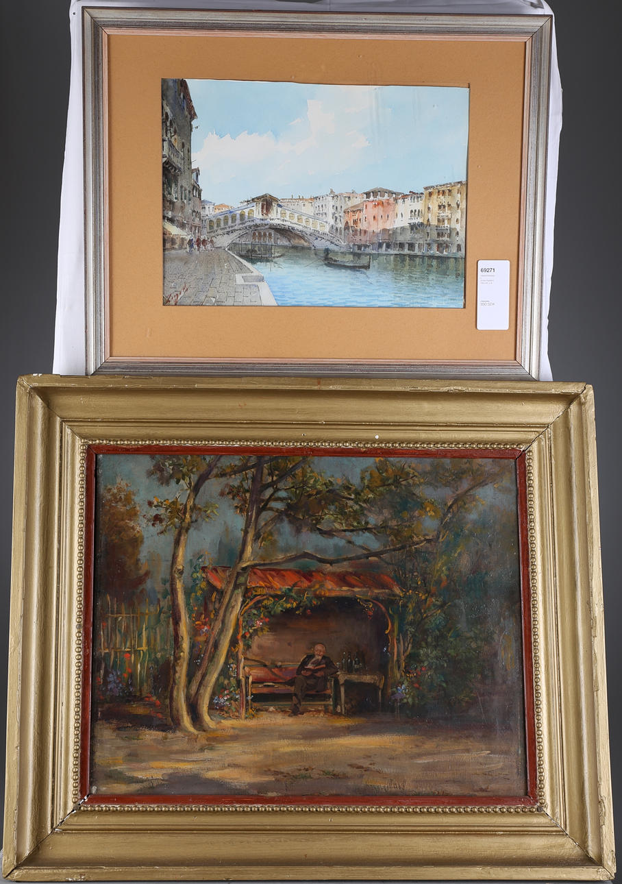 OIDENTIFIERADE KONSTNÄRER. TAVLOR, 2 st.