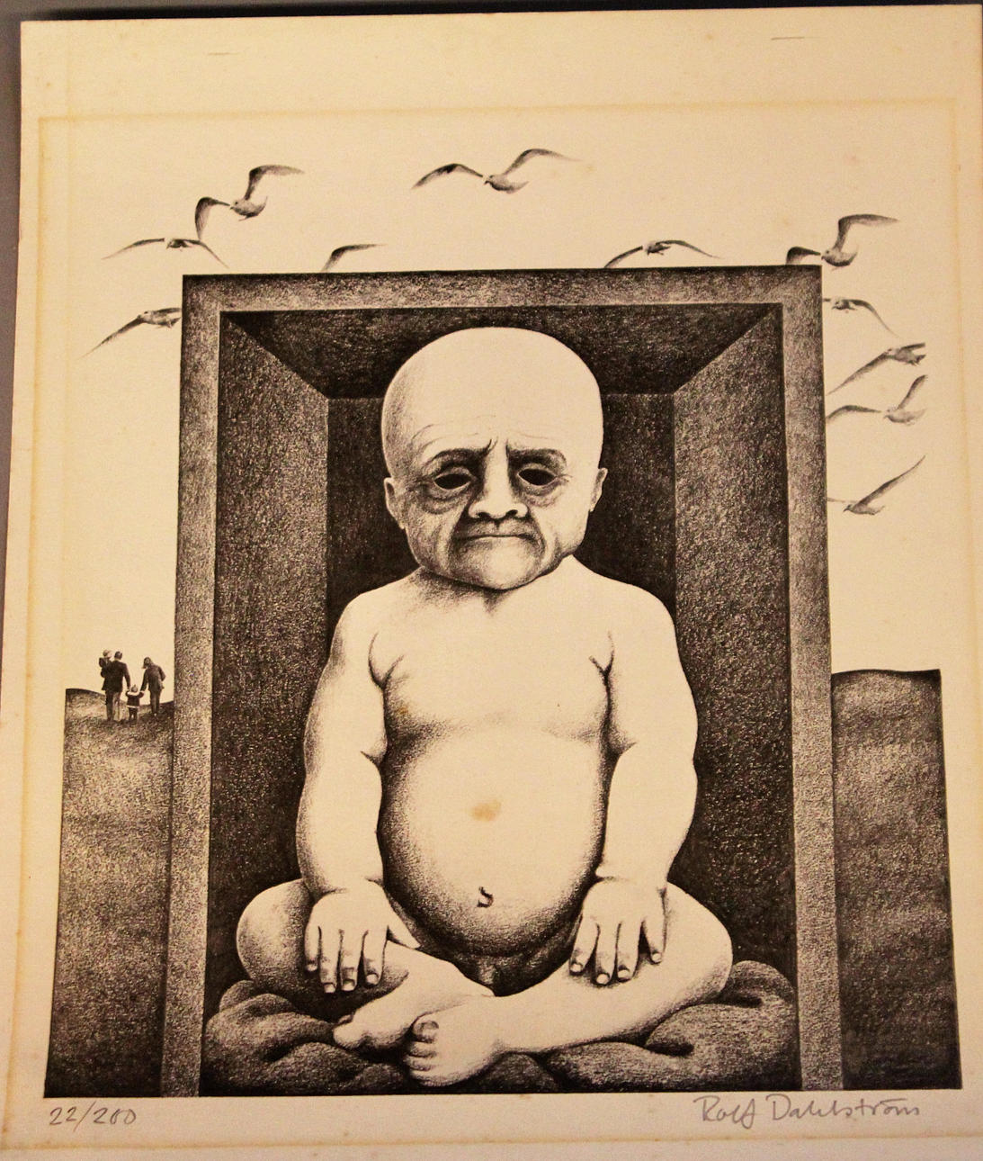 OIDENTIFIERAD KONSTNÄR. LITHOGRAPHY, signed Rolf Dahlström and numbered 22/200.