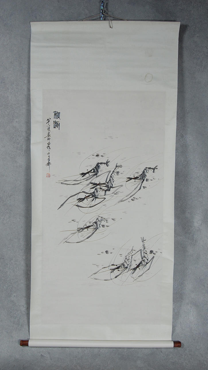 RULLMÅLNING, kakemonmotiv, Kina.