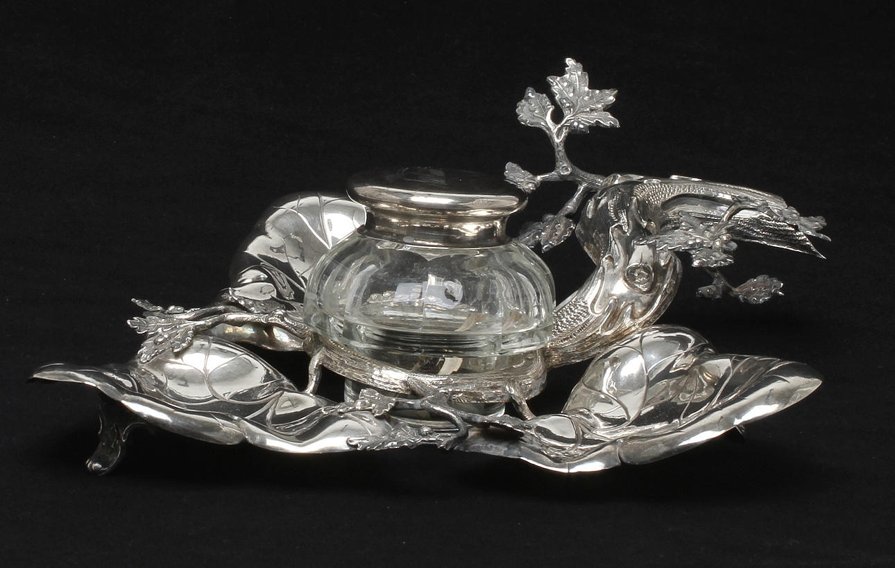 BLÄCKSTÄLL, silver, Gustaf Möllenborg Féron, 1862.
