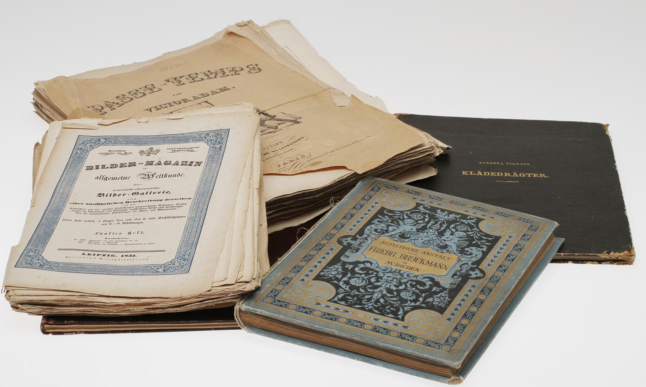 PARTI BÖCKER, 5 st, 1800-tal.