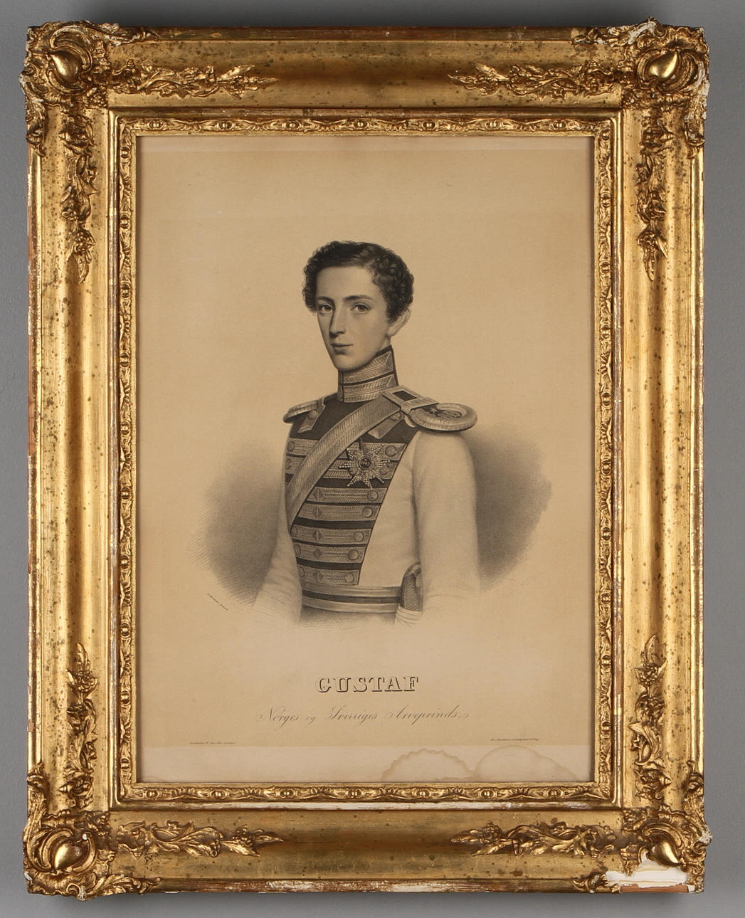 RAMAR, 5 st 1800-tal, delvis förggyllda.