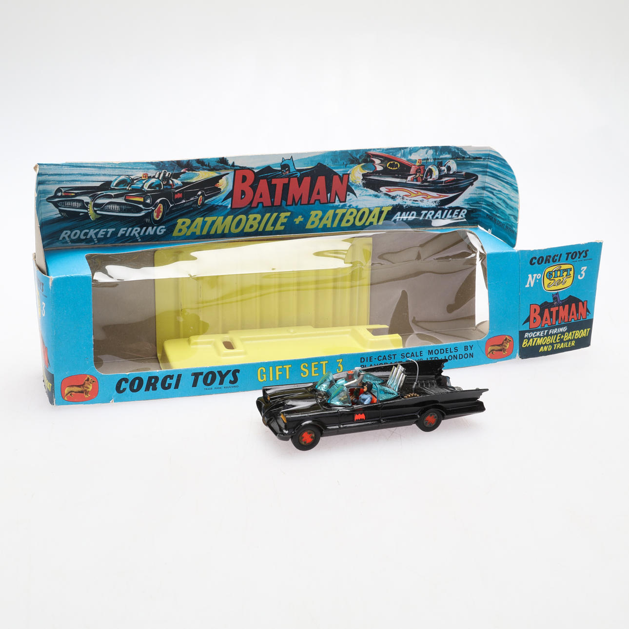 BATMOBILE, Corgi-Spielzeug-Geschenkset Nr. 3.