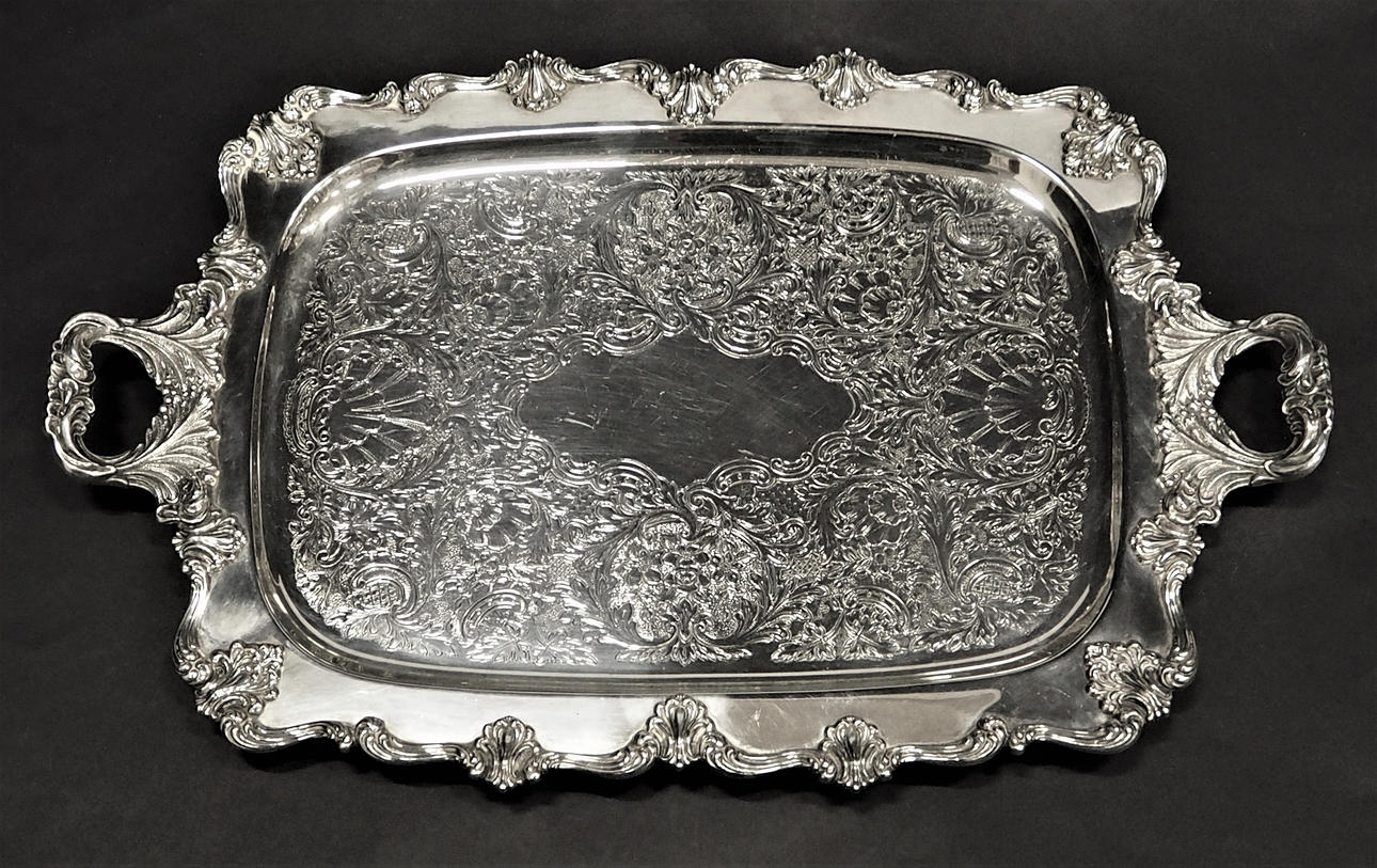 SERVING TRAY, English Plate, W & SB, "VICTORIAN".