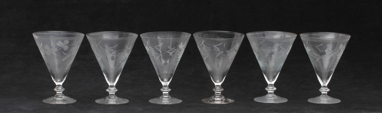 VINGLAS, 6 st, 1900-tal.