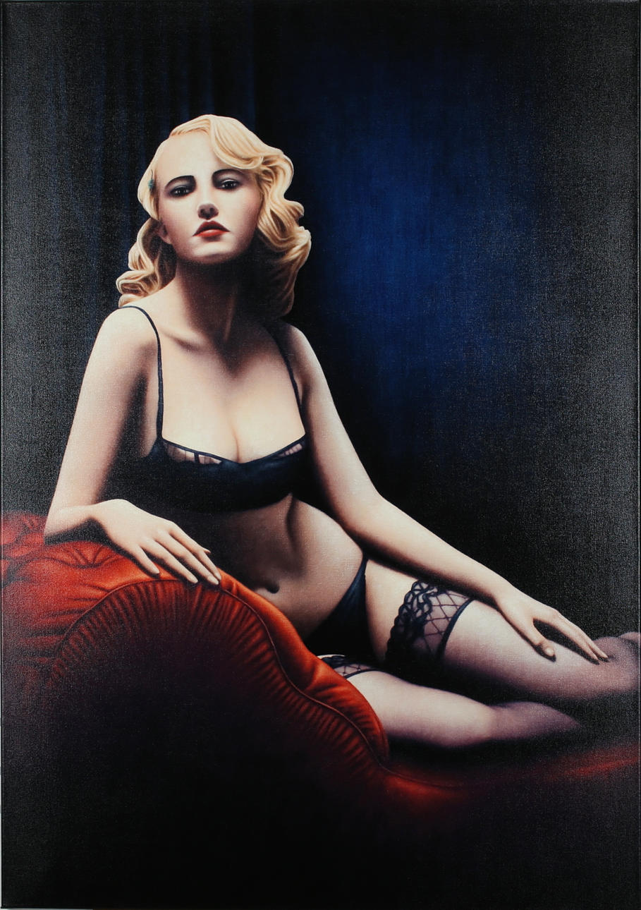 RALF ARZT. Sittande modell. Mix media. Signerad a tergo och daterad -07. 2/25.