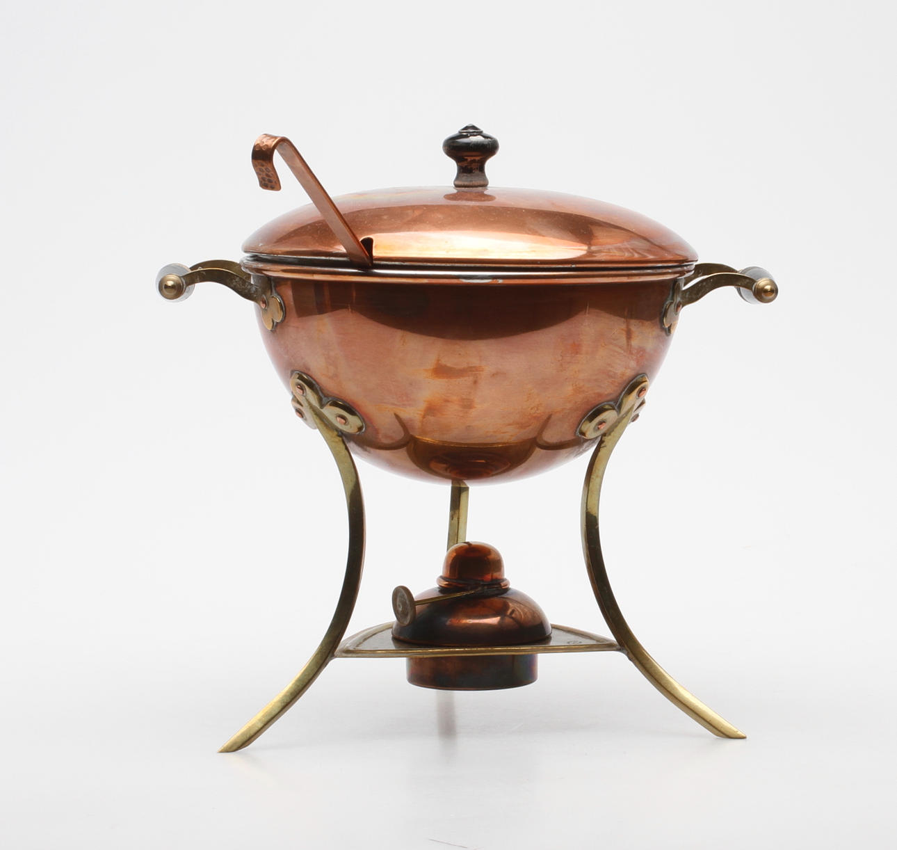 GLÖGGTERRIN, koppar, O.H Lagerstedt AB, Eskilstuna, tidigt 1900-ta.