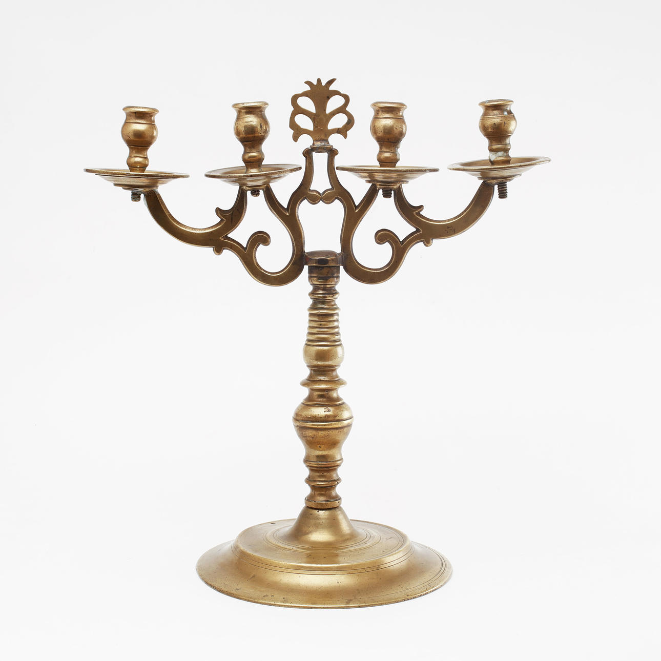 KANDELABER, barock, mässing.