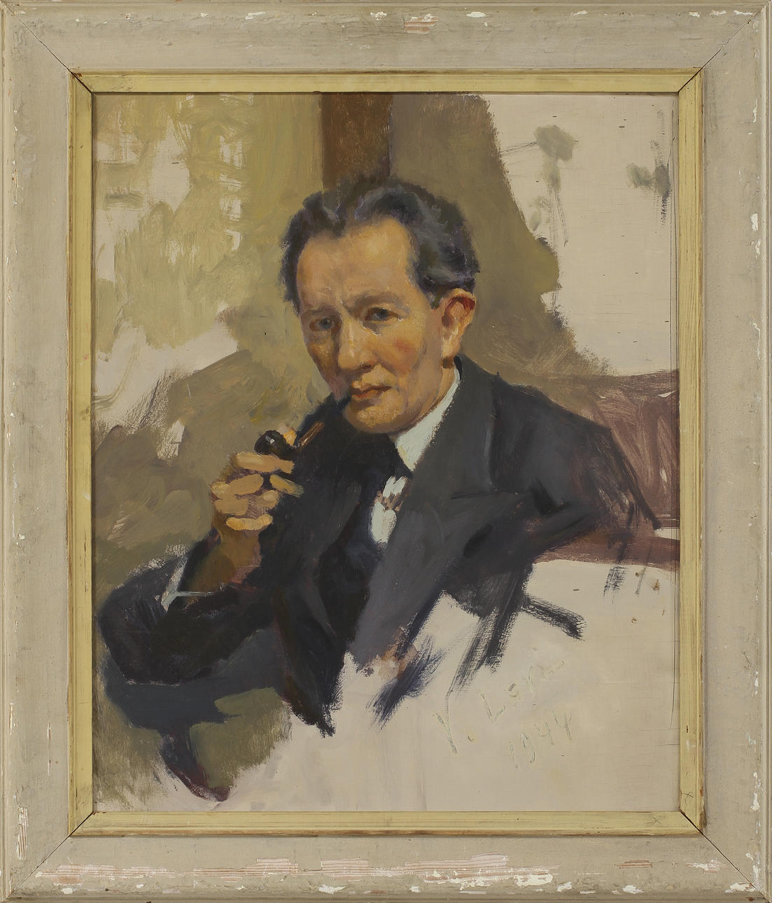 VASILI LEVI, tillskriven, olja på pannå, sign o dat 1944.