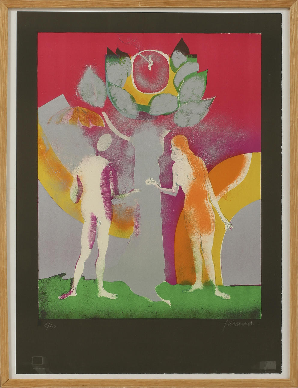 PAUL GUIRAMAND, litografi, sign o numr 1/40.