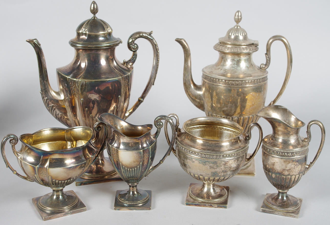 SERVERINGSSET, 2 stycken, nysilver.