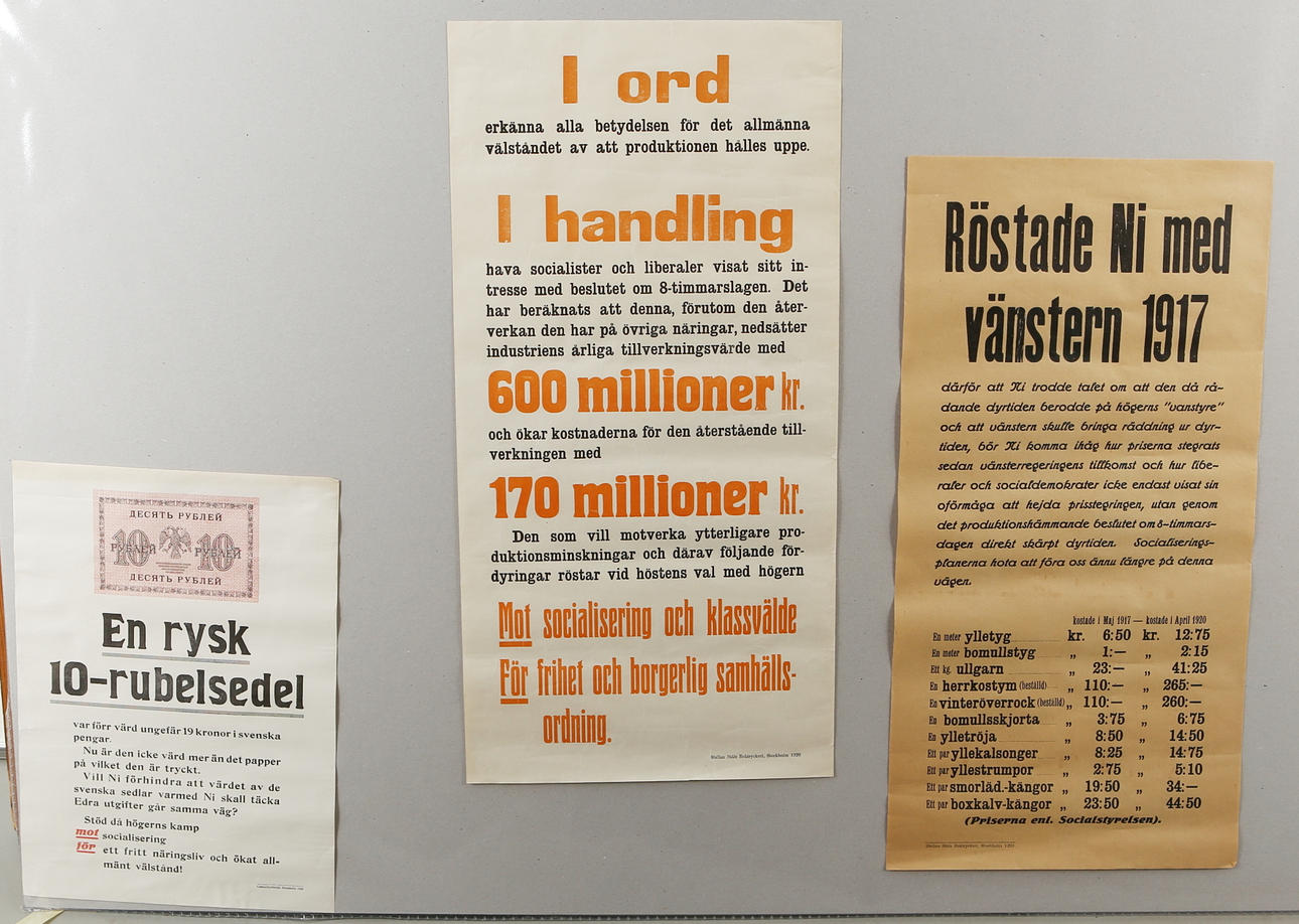 ELECTION POSTERS, 3 pcs, 1920s.