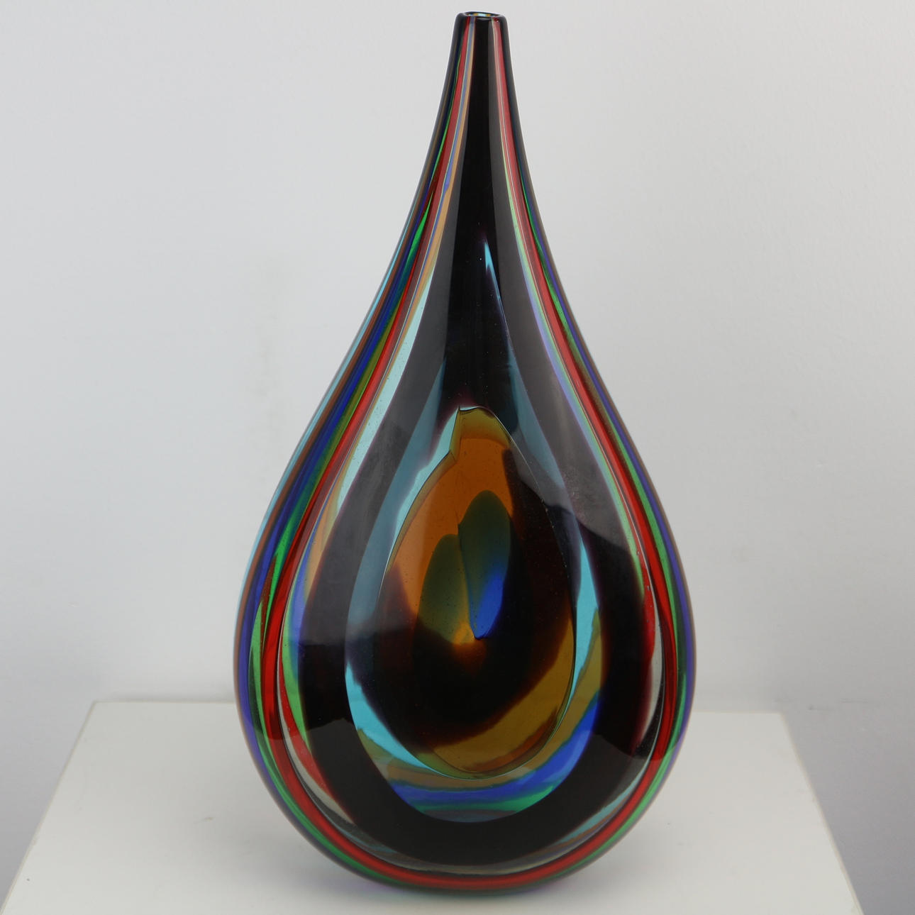 MURANO GLAS FLAVIO POLI VASE.