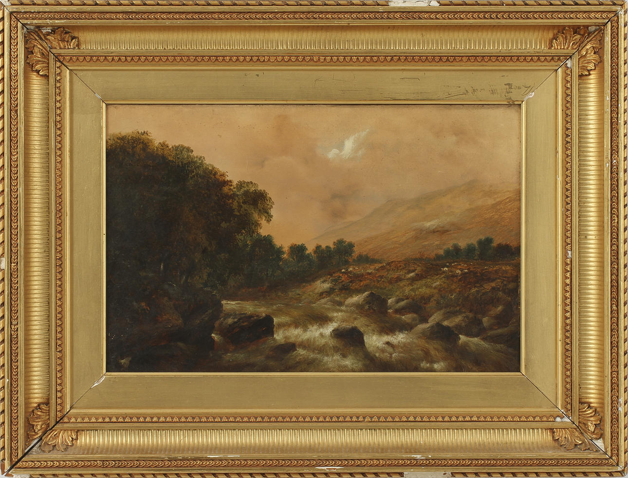 OKÄND KONSTNÄR. Olja på duk, 1800-tal.