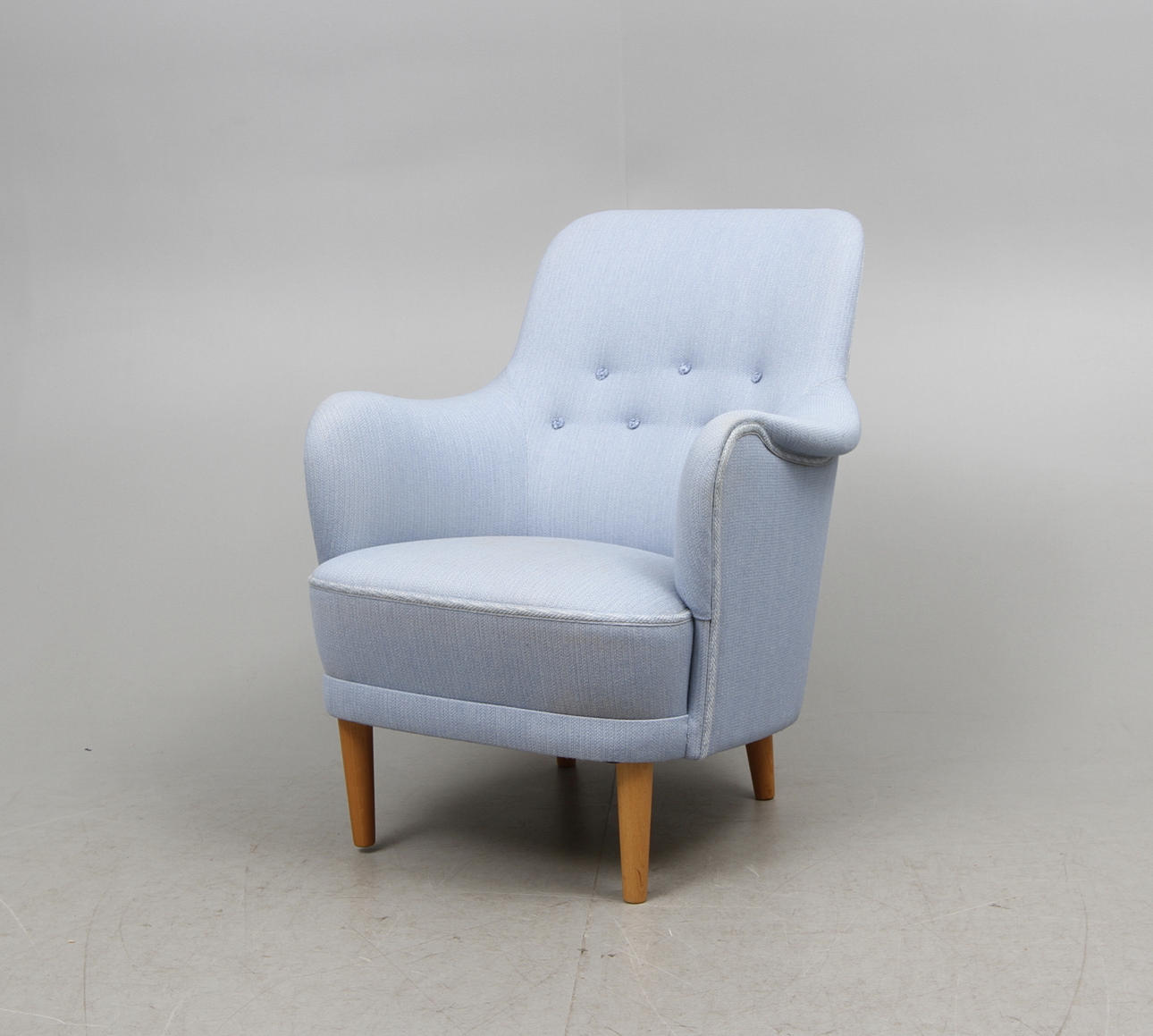 FÅTÖLJ, "Samsas", Carl Malmsten, AB OH Sjögren Tranås. 1900-talets andra hälft.