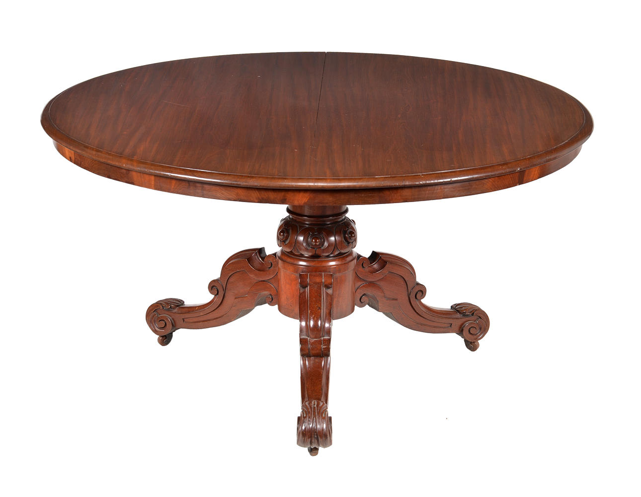 A VICTORIAN MAHOGANY CENTRE TABLE, CIRCA 1870.
