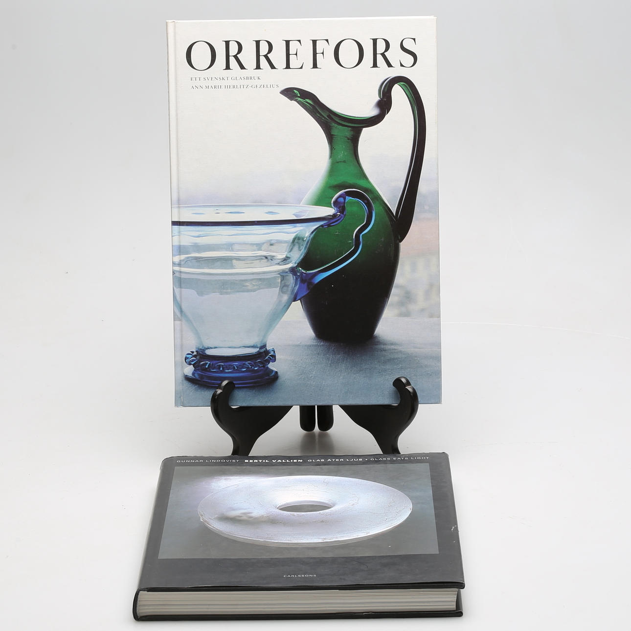 BOOKS, 2 pcs, Orrefors and Bertil Vallien, Glass eats light.