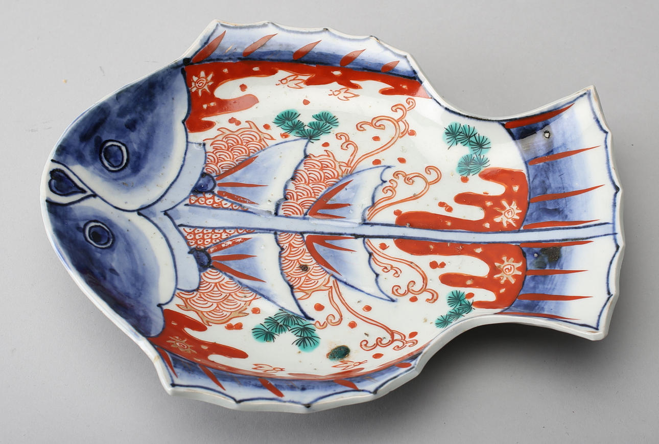 SKÅL, fiskformad, Japan 1800-tal.