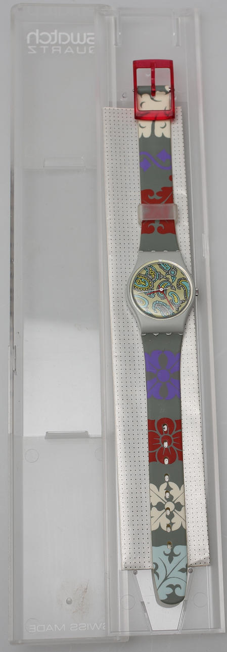 ARMBANDSUR. Swatch Quartz, i orginalförbackning, 1990-tal.