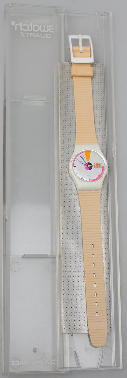 ARMBANDSUR. Swatch Quartz, i orginalförbackning, 1990-tal.