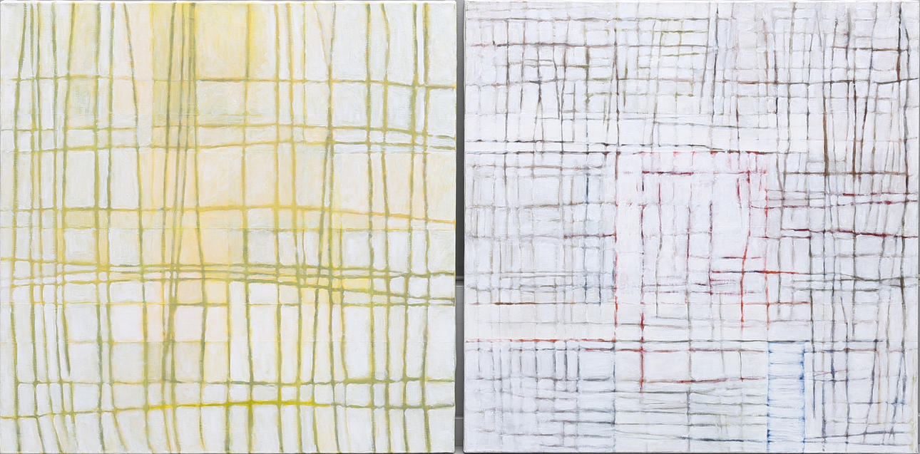 LENA OHLÉN. "VÅRVINTER", DIPTYK.