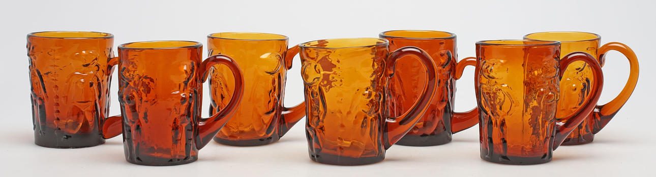 ÖLSEJDLAR, 8 st, glas, Erik Höglund.