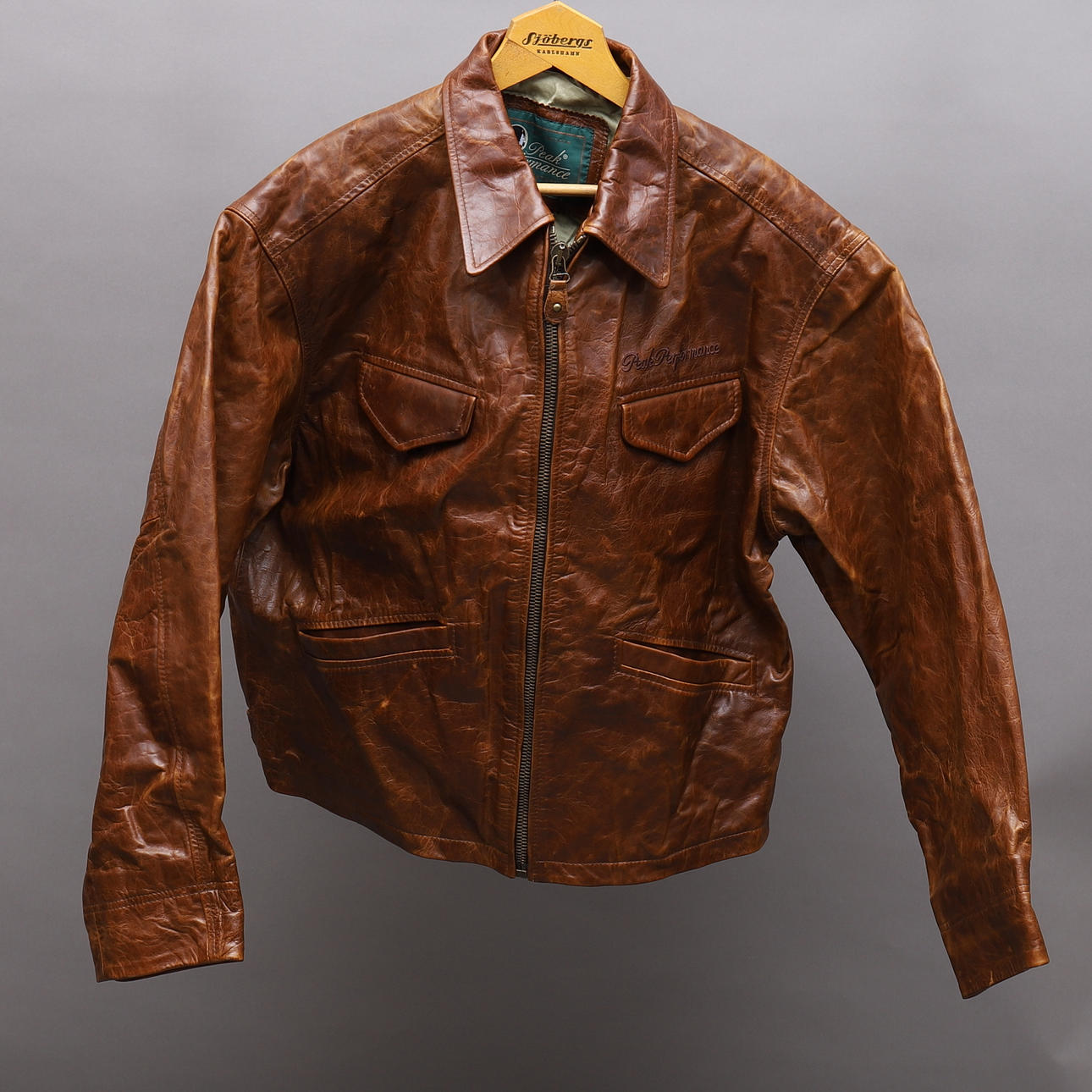 SKINNJACKA, brun, Peak Performance, dam, strl L/40-42.