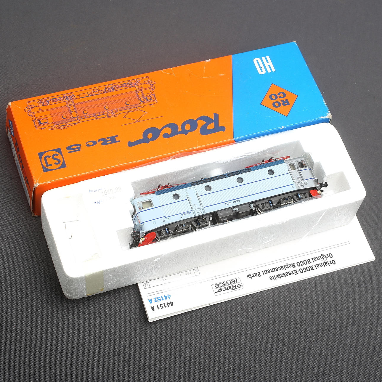 ROCO 43520 Rc 5 1377, ljusblå / silver, originalkartong.