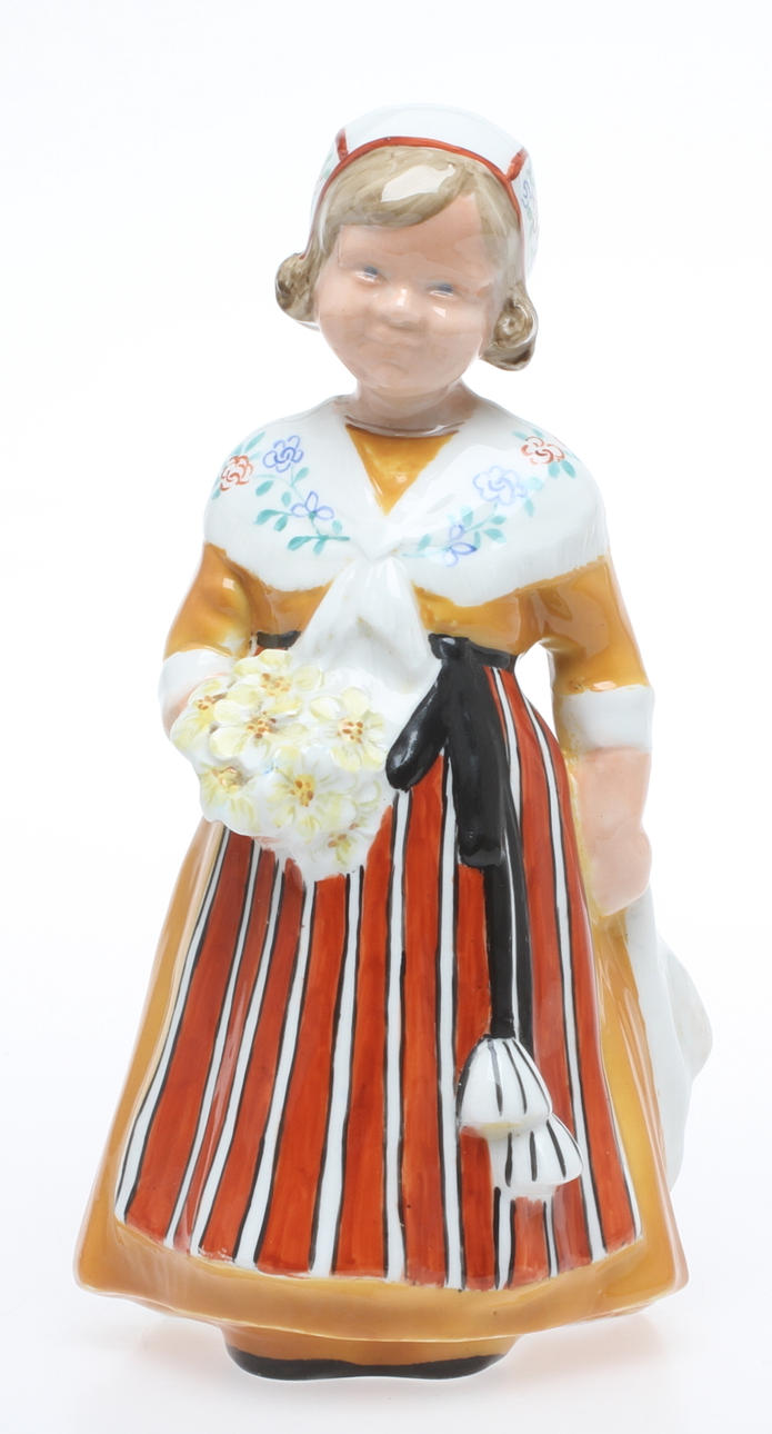 FIGURIN, porslin, "Leksand" Rörstrand, 1900-talets början.