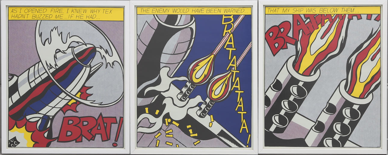 ROY LICHTENSTEIN, EFTER, TRIPTYK.