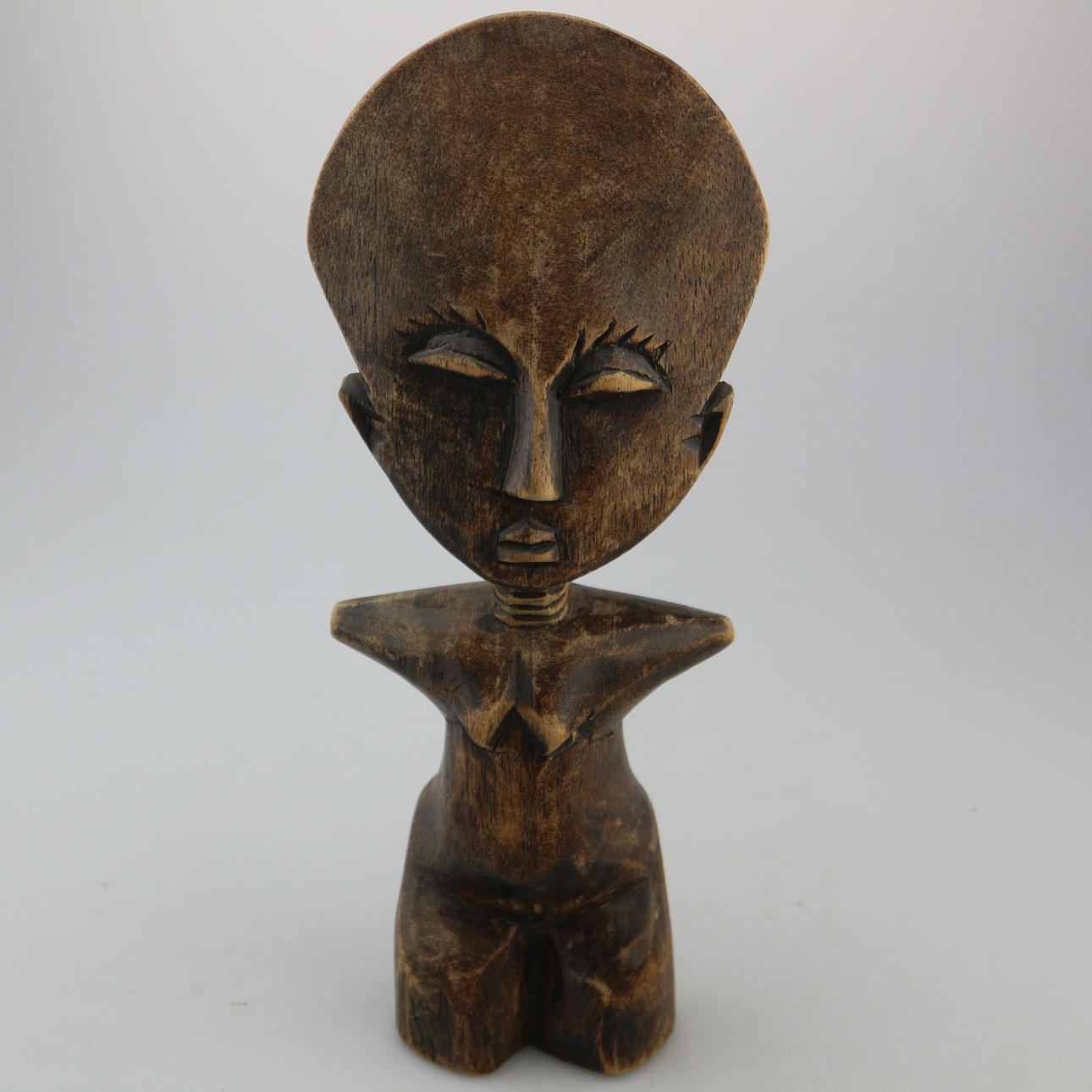 AKWABA DOLL ASHANTI WOOD STATUE.