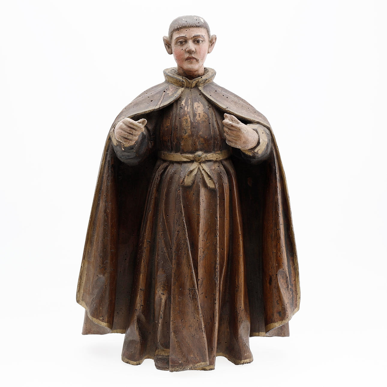 SPANISH SCHOOL, 17TH CENTURY. Holy monk.