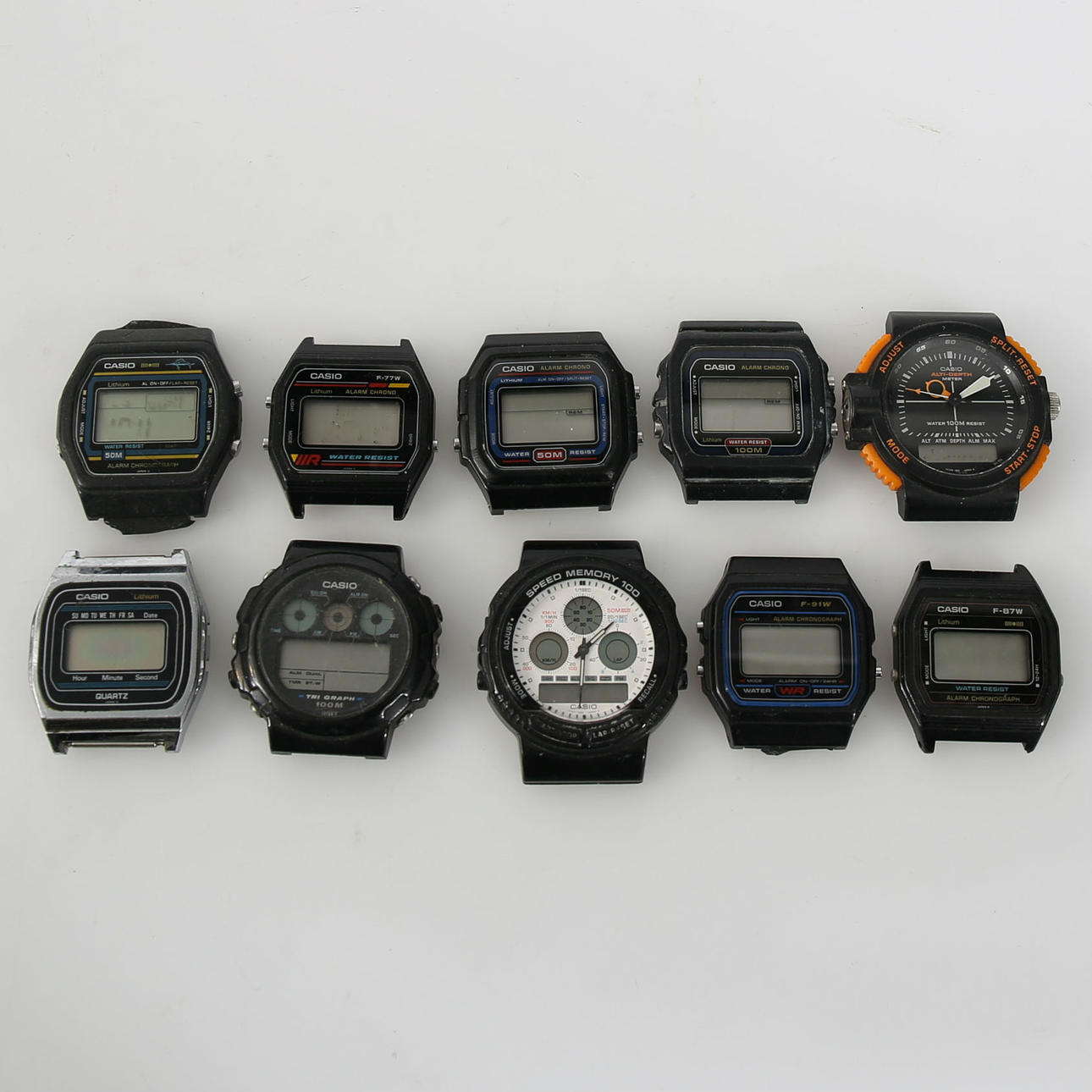WRIST WATCH, LCD, 10 pieces, Casio.