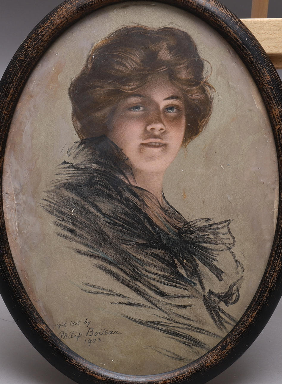 PHILIP BOILEAU. lithographic print, signed and dated in the print, early 20th century.