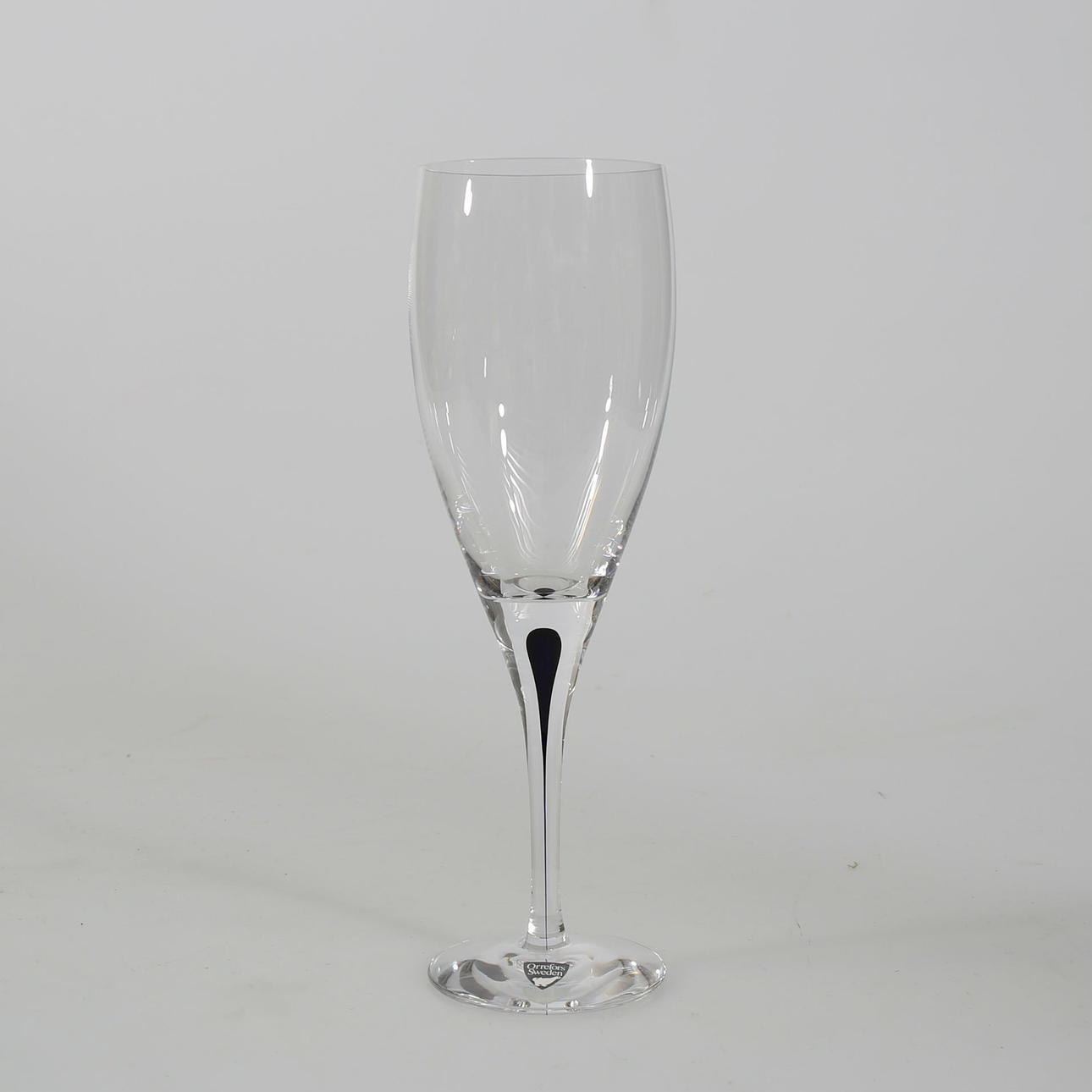 VINGLAS, glas, "Intermezzo" blå, 12 stk., Orrefors.