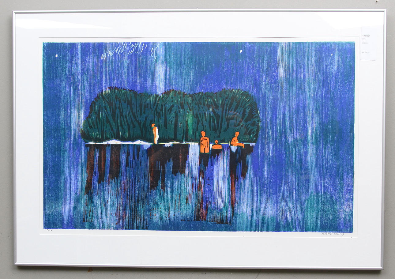 BERTIL ALMLÖF. Litografi, Signerad och numrerat 8/50.